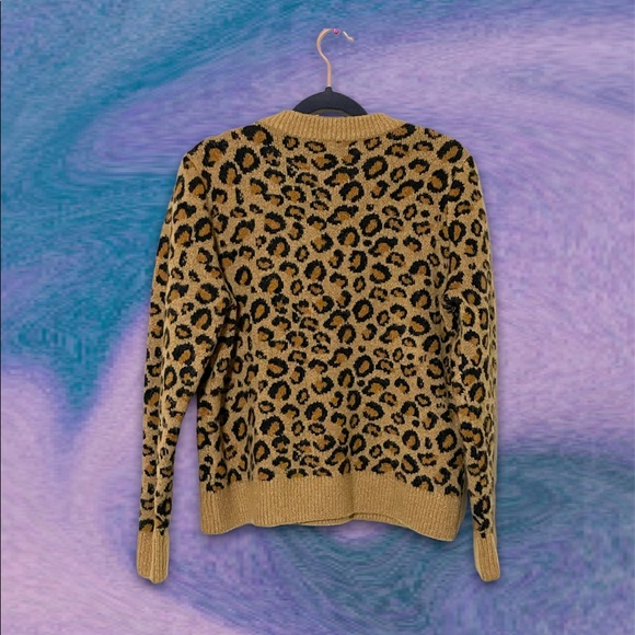 ♥︎ Warehouse One Leopard Print Sweater ♥︎ - Picture 3 of 5